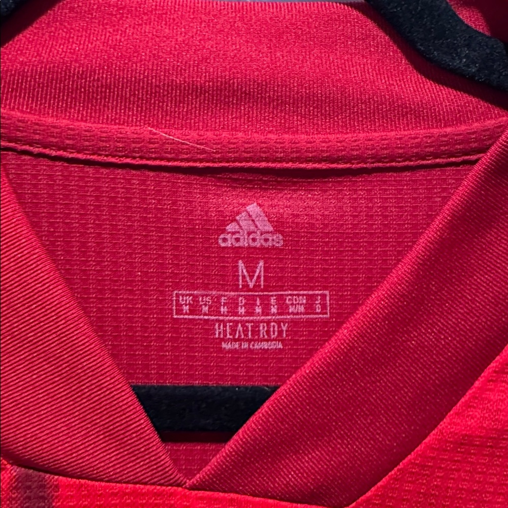 Adidas Red and Yellow Soccer Jersey - Picture 2 of 4